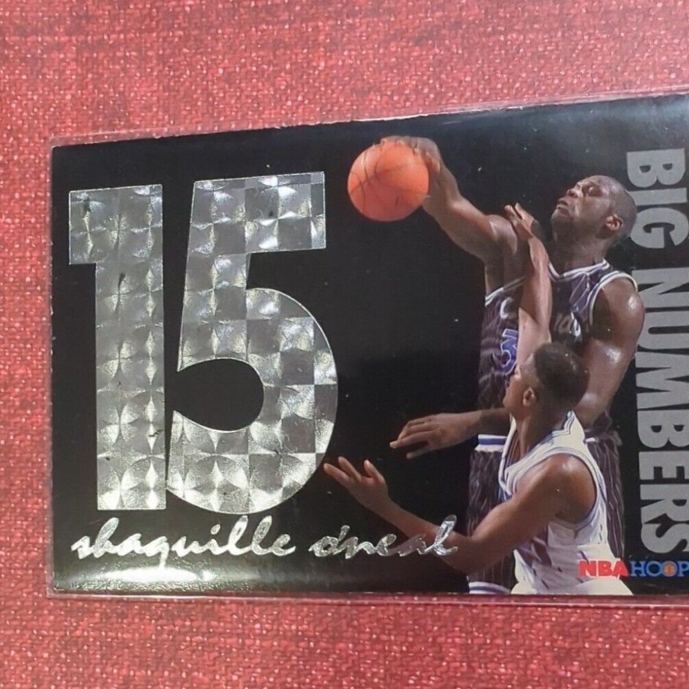994-95 HOOPS BASKETBALL BIG NUMBERS SILVER SHAQUILLE O'NEAL #BN5 - MAGIC
